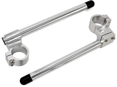 JLJLJ CNC 41mm Stummellenker Rised Riser Lenker Gabelrohr for Y//a//m//a//h//a MT03 MT25 YZF R3 R25 MT 03 MT25 MT-03 MT-25(Silver)