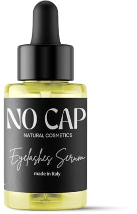 No Cap Wimpernserum verlängern und stärkend 15 ml – natürliches Wachstum, Volumen und Schutz – Formel ohne Prostaglandine – 96,9 % natürlich