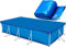 WINOK Cubiertas de piscina para piscina de 260 x 170 cm, lona solar para piscina de metal y marco prisma, lona protectora de polietileno, impermeable y resistente al polvo