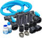 HAF® Bypass Set Universal | Ventil für den Anschluss von Pool Wärmepumpe Poolheizung Solaranlage | Adapter für optimale Regulierung des Wasserdurchfluss | Anschlussset mit 32mm 38mm Schlauchanschluss