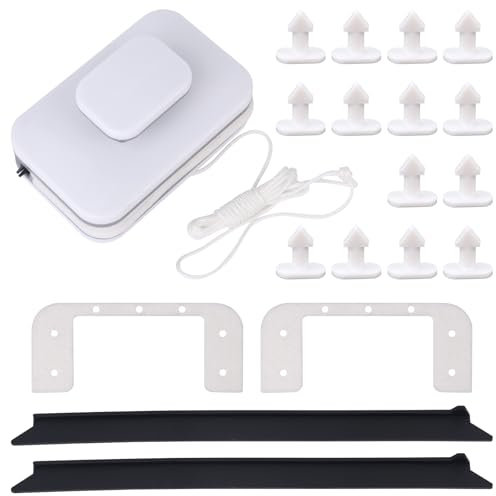 Magnetic Window Cleaner Tool Set, Double-Sided Adjustable Magnet Car Windshield Cleaning Washing Window Wiper for Car & Home Glass 3-5 Inch Thickness