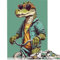 Crocodile Riding A BMX 1000 Piece Jigsaw Puzzles Colourful Puzzle Gifts for Men for Kids Age 12 Years Up 1000pcs (75x50cm)