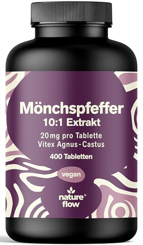 Mönchspfeffer hochdosiert – 400 Tabletten – 20 mg pro Tablette | 10:1 Extrakt aus Agnus Castus – vegan, produziert in Deutschland, laborgeprüft