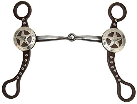 TIKATARER Pferdegebiss, Pferdemaulgebiss, Pferdegeschirr, Westerntrense, Handgeschnitzt, Antike Bronze, Rostfreier Edelstahl, Pferdetrense für Pferderennen