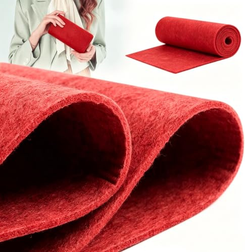 Filzrolle 30 x 250 cm, 3 mm Polyester Filzstoff, Bastelfilz für Nähen & DIY | Weicher Polyesterfilz, flexibel und robust, leicht zu schneiden, nähen und kleben – ideal für Taschen, Deko und Patchwork