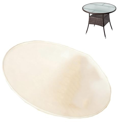 ZYXQQJ Runde Gehärtete Glas Tischplatte Glasplatte Ø 38 40 50 55 60 70cm Scheibe Aus Glas Für Küchentisch Schreibtisch Gartentisch Sofatisch Glasscheibe(70cm-27.5in)