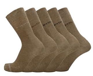 bugatti Herrensocken - 5er Box atmungsaktive Baumwollsocken für Alltag und Freizeit Größe 39-42 und 43-46