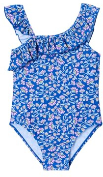 Vertbaudet Badeanzug mit Volant und Blumenmuster Mädchen