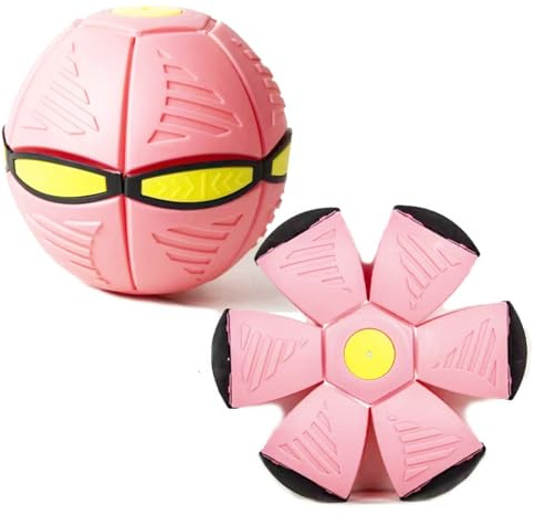 Topassion Spielzeug Outdoor Hundespielzeug Magische Fliegende Untertasse Hüpfball für Kinder Eltern-Kind-Interaktion Sportgeräte Zuhause Haustierspielzeug mit 2 Frei Wechselbaren Formen
