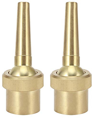 2PCS G3/4in DN20 Brass Fountain Nozzle, Multi-Directional Water Spray Head | Adjustable Direction Jet Spray Sprinkler Head, Water Fountain Spray Head, Pond Sprinkler for Garden Landscape Pond Decorative