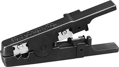 Fixpoint 11945 Universal Abisolierwerkzeug mit 4 Klingen, Für Kabel von 3, 2 mm, 9, 5 mm Durchmesser, 22 AWG