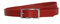 Vascavi Ledergürtel, 2 cm breit, Made in Germany, echt Leder Gürtel für Damen, als Hüftgürtel, kürzbar (90 cm Gesamtlänge 100 cm, Rot)