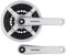 SHIMANO Fc-ty501 Vierkant 6/7/8-fach Kurbelgarnitur, Silber, 170 mm