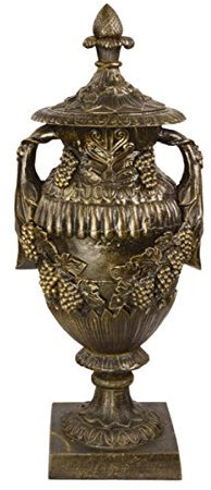 Casa Padrino Antik Stil Gartenfigur Urne - Gusseisen - Bronze Look