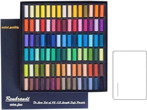 REMBRANT Espace Beaux Arts Rembrandt Weiche Pastellkreiden - Box mit 90 halben Kreiden Set