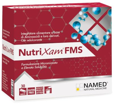 NAMED Nutrixam Integratore Aminoacidi Essenziali EAA | Aminoacidi Ramificati BCAA | Supporto per Recupero Muscolare, Energia e Benessere Fisico | Integratore Completo Adulti | FMS, 30 Buste