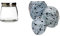 3er Set Metalldose Keksdose + 1 Liter Luftdichte Glasdose mit Edelstahldeckel