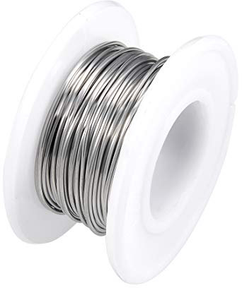 sourcing map 0.7mm 21AWG Heating Resistor Wire Wrapping Nichrome Resistance Wires for Heating Elements 16ft