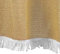 Trendyshop365 Outdoor Gartentischdecke Beige Eckig 160x130 cm Wetterfest Abwischbar Rutschhemmend Tischdecke