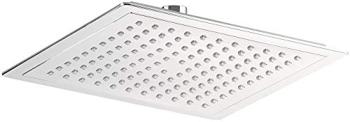 BadeStern Regenduschkopf: Verchromte Regendusche, eckiger Schwenkkopf, Kalk-Schutz-Düsen (Regenduschkopf XXL, Kopfbrause, Dusch)