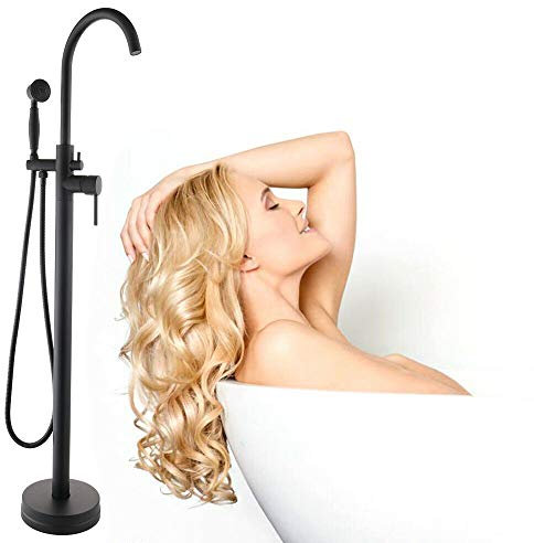 Robinet de baignoire Mitigeurs de bain Lavabo Robinet Baignoire sur pied Cascade douche + douchette