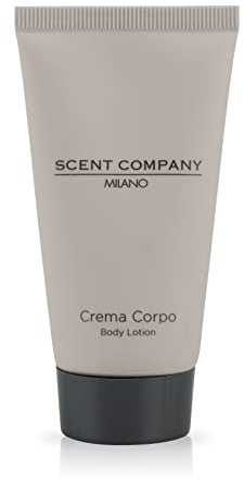 PRESENT-MORE - Mini Bodylotion 50ml Scent Company Milano - 180 Stück | Körpercreme Ohne GVO - Königlicher Bernstein-Duft - Made in Italy - Ideal für Hotel und B&B