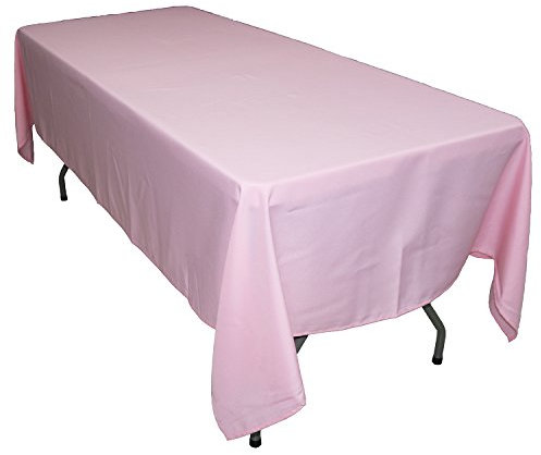 KaitatsuSen Rechteckige Tischdecke aus Polyesterstoff, Rosa, 150x240cm