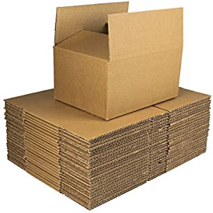 100 x Single Wall 8 x 6 x 4 Inches (20 x 15 x 10 cm) Royal Mail Small Parcel Size Postage Box, Cardboard Packaging Small Business, Postal Boxes for Posting, Durable & Perfect for any Online Business