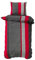 Class Home Collection Bettwäsche 155x220 Baumwolle – Ganzjahres Bettwäsche-Sets, weich & atmungsaktiv, Bettbezug und Kissenbezug 80x80 cm mit Reißverschluss Wind Rot