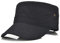 CHENGZI Unisex Army Hut Cadet Cap Twill Flat Top Cap Fashion Adjustable Baseball Hat, Schwarz , One size