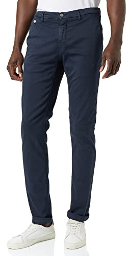 Replay Herren Chino Benni Regular-Fit Hyperflex X-Lite mit Stretch, Blue 010 (Blau), 36W / 32L