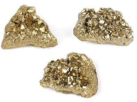 Namvo 2pcs natürliche Pyrit Stein und Mineralien natürlichen Kristall Quarzstein für Wahrsagerei Chakra Energie Heilsteine