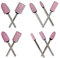 Lotatheta Abrasive Stone Mounted Points Grinding Head Wheel Bits Polishing Rotary Tool Bullet and Cylinder Shaped Pink 3mm Shank 4, 6, 8, 10, 12 mm Head Size