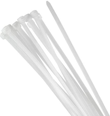 ORNO AE-13199 Serre Cable 100 pièces, Blanc (3,6mm/200mm)