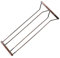 Abcsea 1 Pièce Bronze Porte-Verre à Vin sous Meuble, Porte-Verres à Pied Suspendu, Support de Verre à Vin, Porte-Verres à Vin, Stemware Rack, 45 cm 2 Rangées