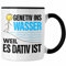 Trendation - Genitiv Ins Wasser Weill Es Dativ Ist Tasse Grammatik Deutsch Lehrer Witz Grundschule Geschenkidee (Schwarz)
