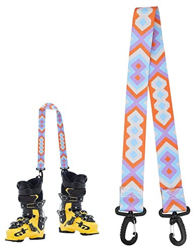 Générique Riemen für Skistiefel, Träger für Herren, Tragegurte für Skistöcke, Schultergurt mit gepolsterter Halterung Ski Alpin Backcountry Gear Skizubehör für Schlittschuhe