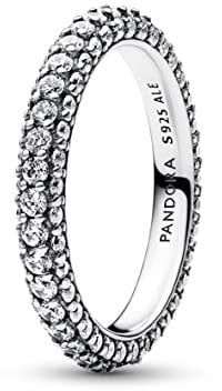 PANDORA Anello Timeless 192627C01-54 fascia di pavé