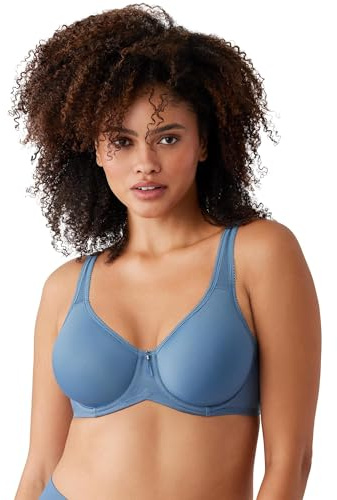 Wacoal Womens Basic Beauty Contour T-Shirt Bra, Coronet Blue, 40E