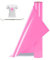 Bocguy Vinilo Textil Termoadhesivo, 30.5 CM X 377 CM Vinilo Textil Rosado con Gancho Deshierbe, Vinilo Termoadhesivo Textil para DIY Camisetas y Más Telas, Fácil de Cortar (Rosado)