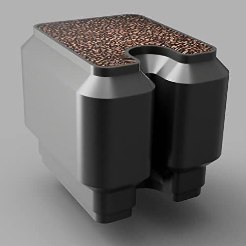 Beanexpander 1000 - Kaffeebohnenbehälter Erweiterung für Jura S9, XS90, XS95, S7 Impressa uvm. - 1kg Fassungsvermögen (silber)