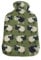 B4E Sheep 2L Hot Water Bottle With Soft Fleece Cover | Leakproof and Pain Relief Secure Natural Rubber Bottle | Removable Cover (Green)