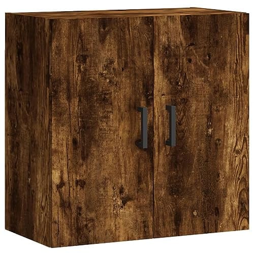 vidaXL Armoire Murale, Placard Suspendu avec Rangement, Meuble Flottant de Salon Salle de Séjour Intérieur, Moderne, Chêne Fumé Bois d'Ingénierie