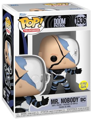 Funko POP! TV: Doom Patrol - Mr. Nobody - Leuchtet Im Dunkeln - Vinyl-Sammelfigur - Geschenkidee - Offizielle Handelswaren - Spielzeug Für Kinder und Erwachsene - TV Fans - Modellfigur Für Sammler