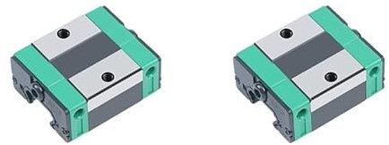 BSEID Linearschienen-Gleitblock, EGH15SA Linearlager-Linearschienenblöcke for CNC-Fräser(2Pcs)