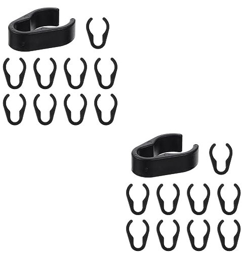 ibasenice 20pcs Microphone Cable Clips Secure Mic Stand Organizers for Ktv and Home Use Lightweight Easy to Install for Managing Wires and Cables