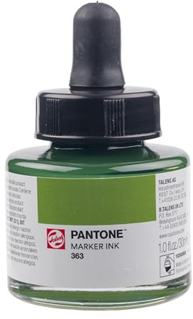 Talens | Pantone Marker-Tinte 30 ml 363 | Flüssige Tinte + Marker-Nachfüllung | Wasserbasierte, pigmentierte Tinte in 108 Pantone-Farben