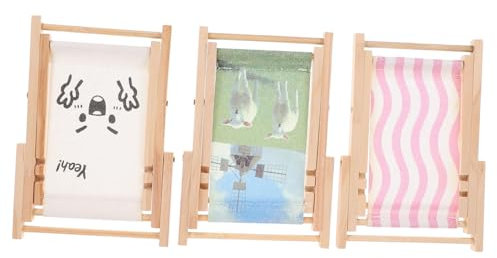 SAFIGLE Telefonhalterung 3st Mini-strandkorb Miniatur-loungesessel-Modell -Modell Stühle Für Partyveranstaltungen Mini-Stuhl-telefonhalter Winzige Stützen Kleiner Stuhl Holz Kleines Schaf