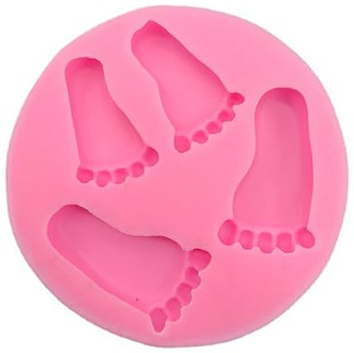 Fondant Formen 2 Stück Sohlen Und Füße, Formen, Silikonformen, Kuchenbackwerkzeuge, Schokoladenfondant, Gips, Epoxidformen