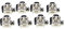 CHICHIYANG Capteur de joystick analogique sans dérive pour PS4/PS2/PS3/Xbox 360/Xbox One, module de joysticks gauche et droit